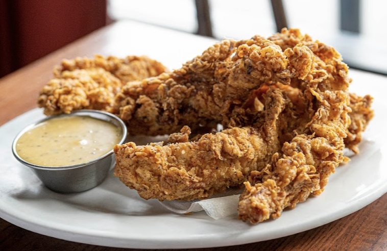 Screen Door signature dishes Mac and Cheese
Fried Chicken 
Chicken and Waffles